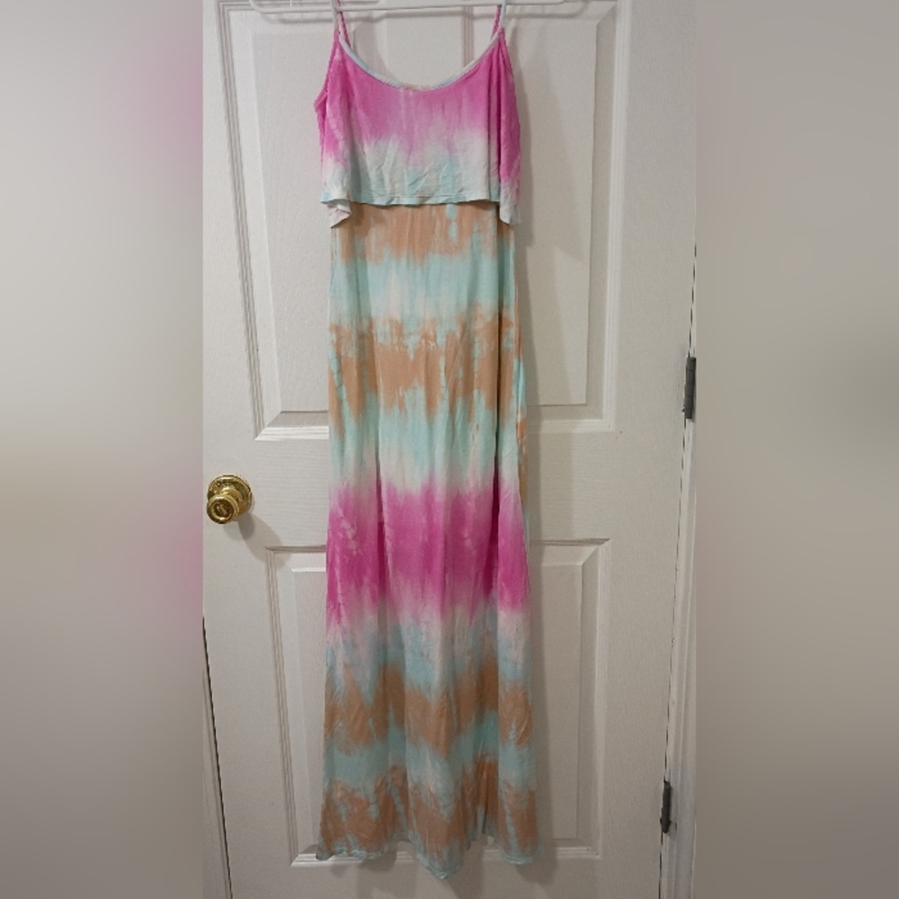 Mono B Cotton Candy Multicolor Tie-Dye Maxi | Medium